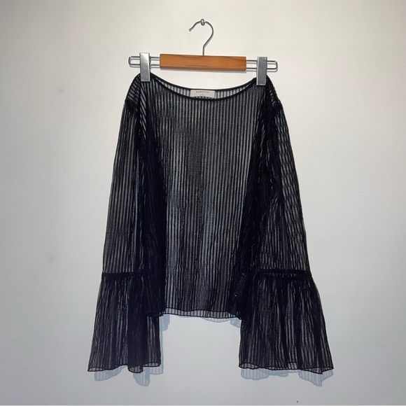 Babaton Tops - Babaton (Humbert Blouse) Black Shear Blouse